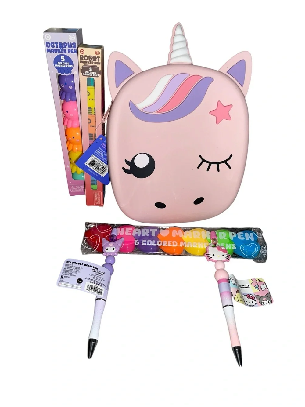 UNICORN 6 PIECE STATIONARY SET